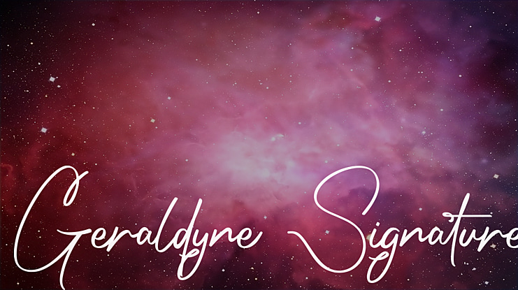 Geraldyne Signature Font