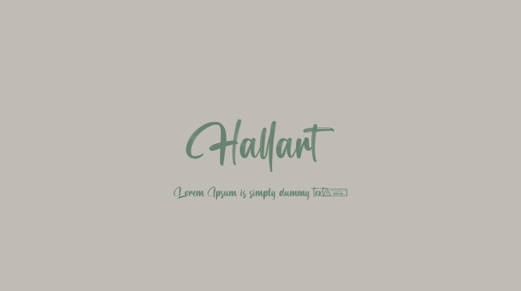 Hallart Font