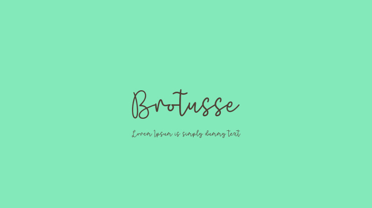 Brotusse Font