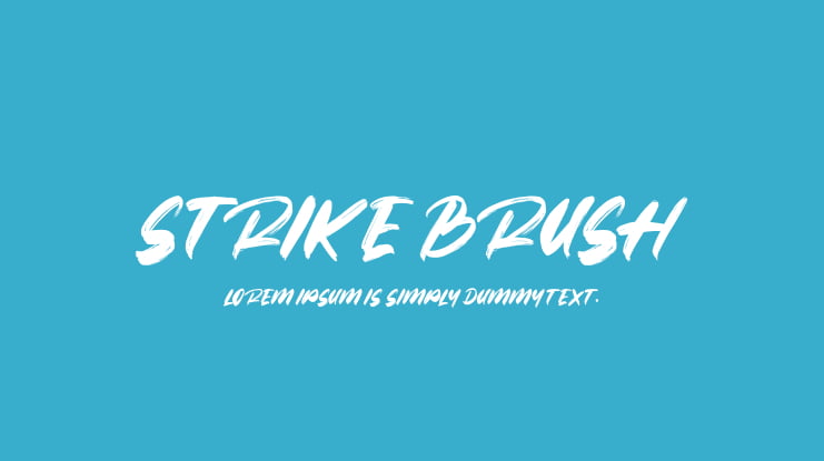 Strike Brush Font