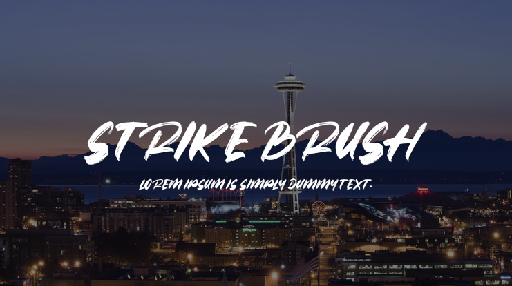 Strike Brush Font