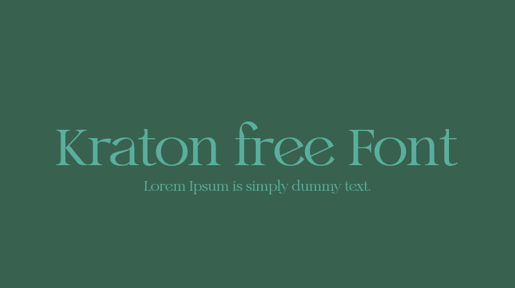 Kraton free Font