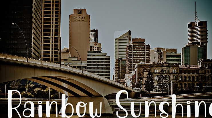 Rainbow Sunshine Font