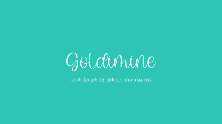 Goldimine Font