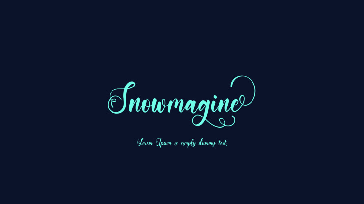Snowmagine Font