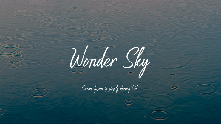 Wonder Sky Font