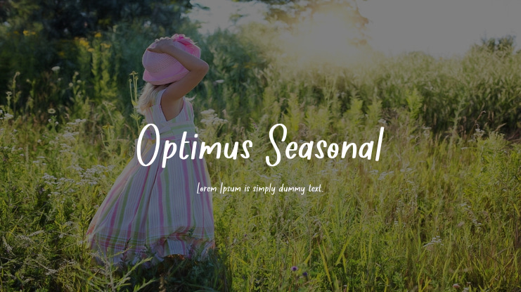 Optimus Seasonal Font