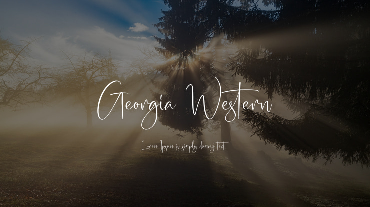 Georgia Western Font