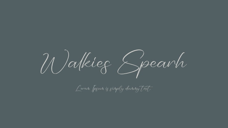 Walkies Spearh Font
