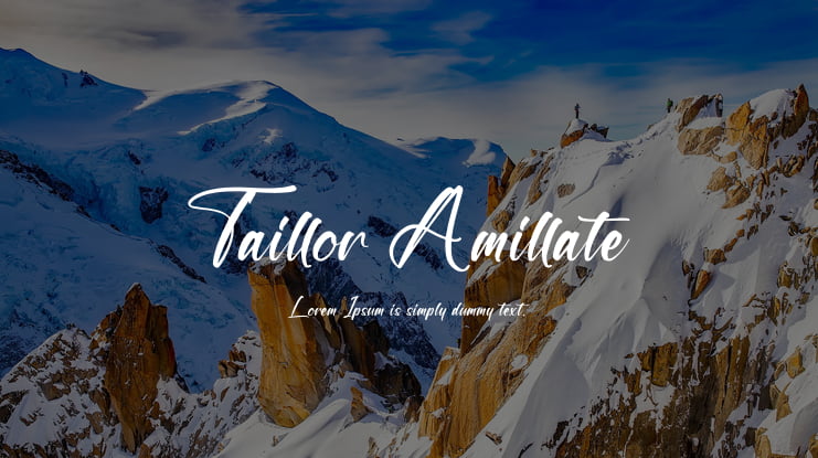 Taillor Amillate Font