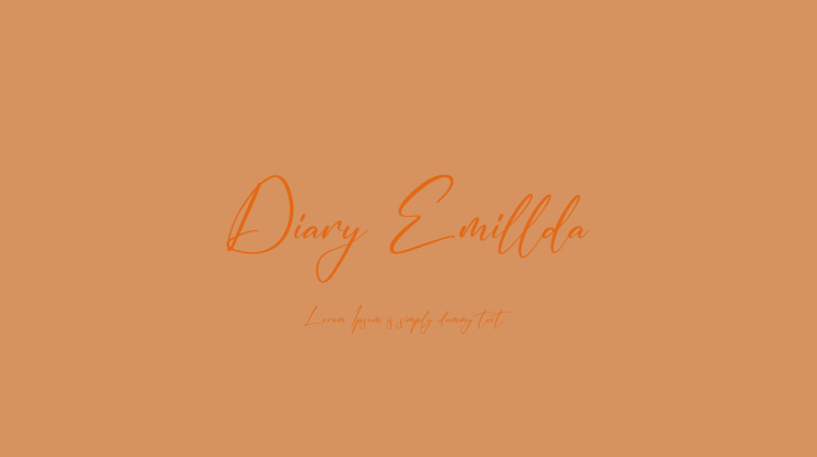 Diary Emillda Font