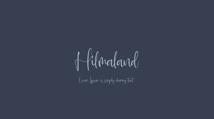 Hilmaland Font