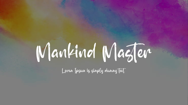 Mankind Master Font
