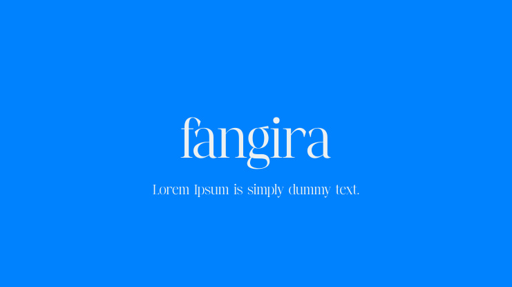 fangira Font