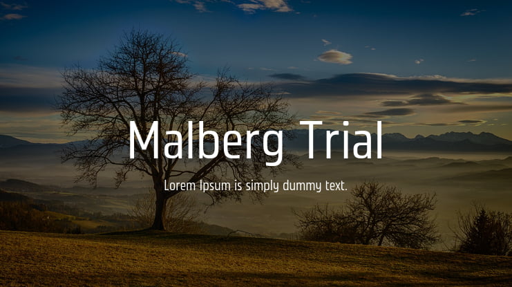 Malberg Trial Font Family