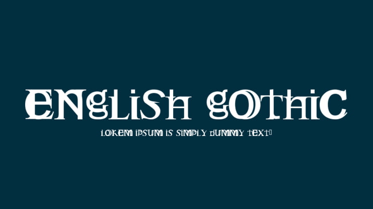 English Gothic Font