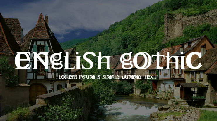 English Gothic Font