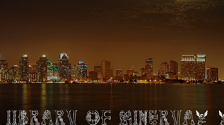 Library of Minerva, 9th c. Font