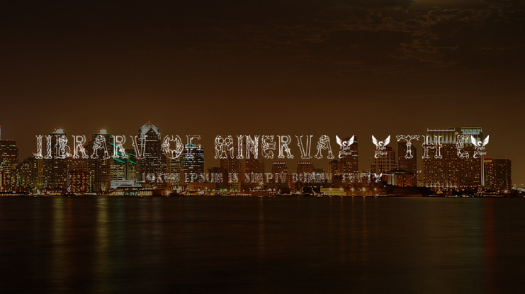 Library of Minerva, 9th c. Font