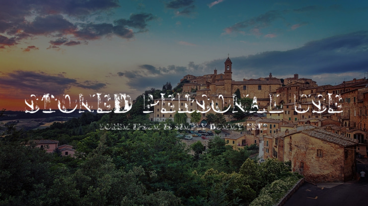 STONED PERSONAL USE Font