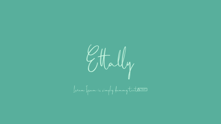 Ettally Font