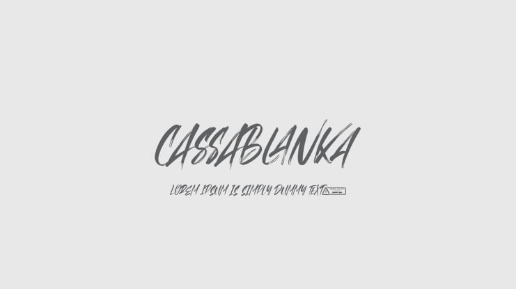 Cassablanka Font