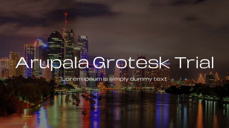 Arupala Grotesk Trial Font Family