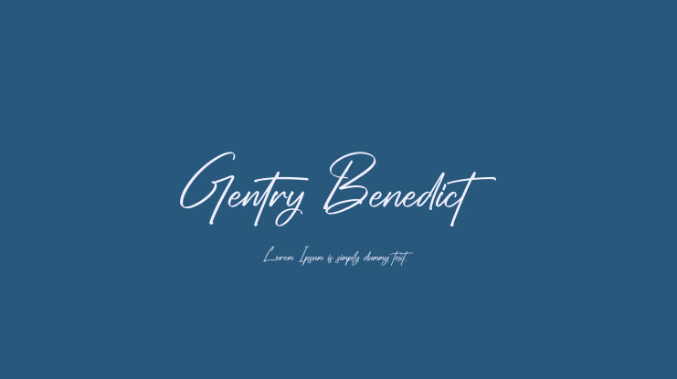 Gentry Benedict Font