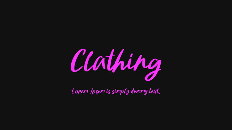 Clathing Font