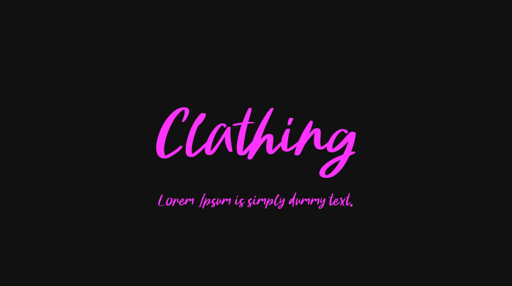 Clathing Font
