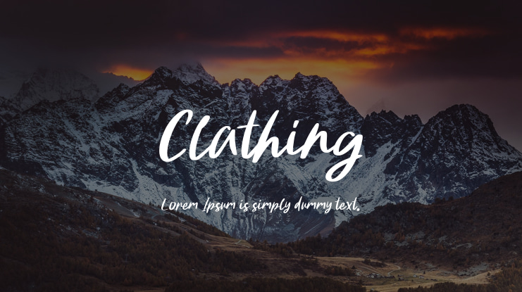 Clathing Font