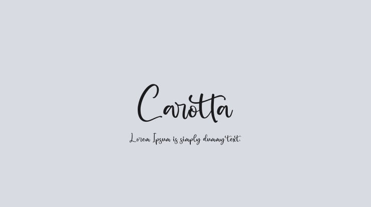 Carotta Font