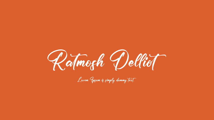 Ratmosh Delliot Font