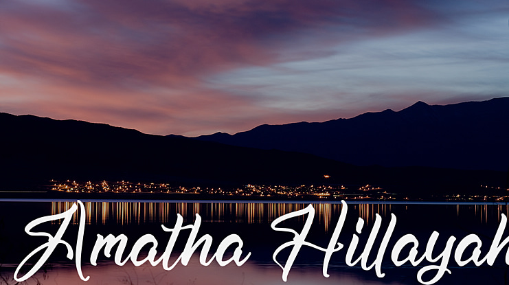 Amatha Hillayah Font