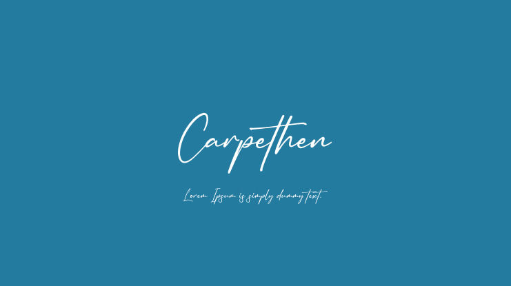 Carpethen Font