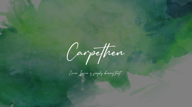 Carpethen Font