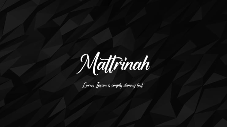 Mattrinah Font