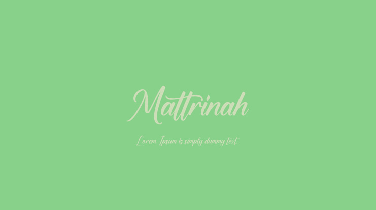Mattrinah Font