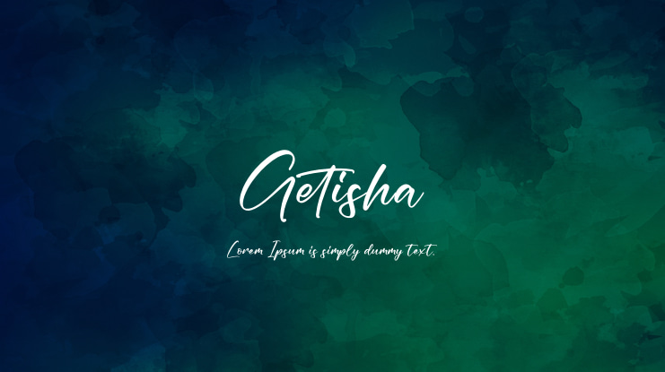 Getisha Font