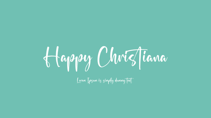 Happy Christiana Font
