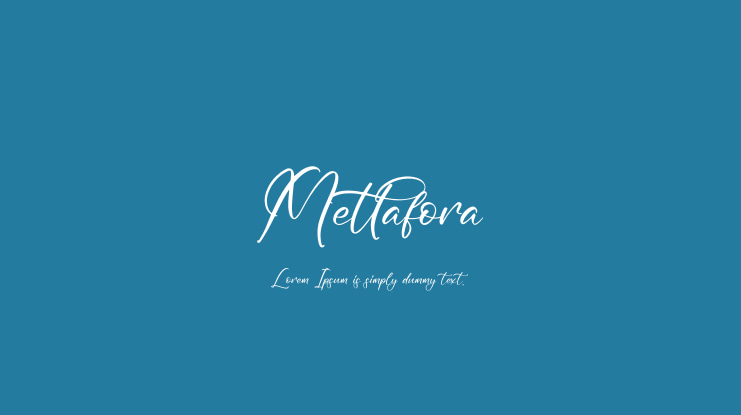 Mettafora Font