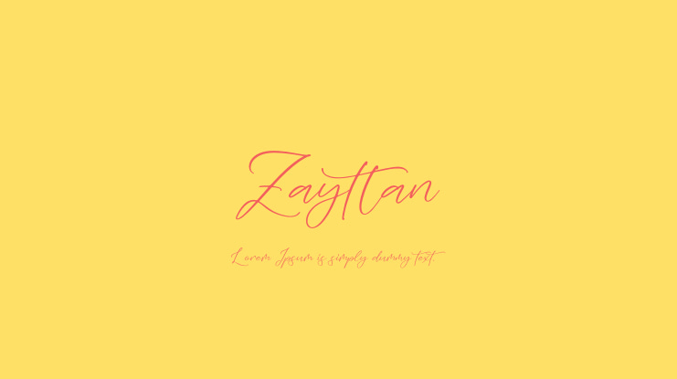 Zayttan Font