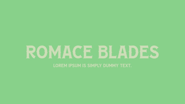 ROMACE BLADES Font