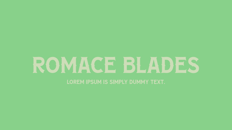 ROMACE BLADES Font