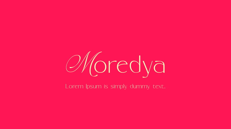 Moredya Font