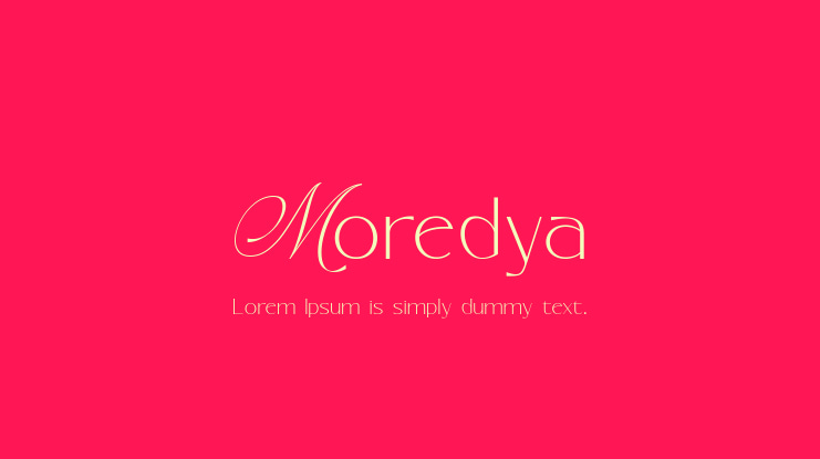 Moredya Font