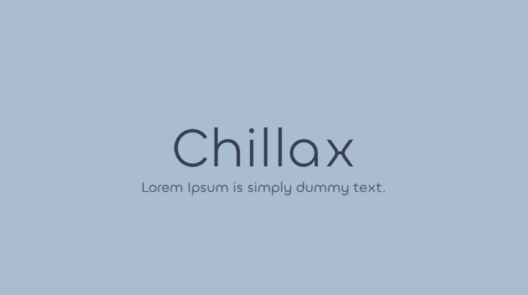Chillax Font Family