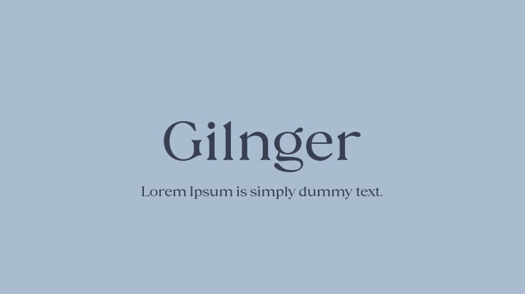 Gilnger Font