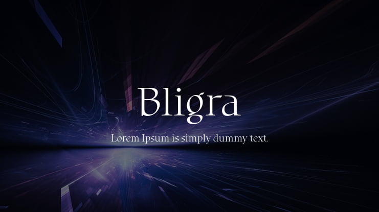 Bligra Font