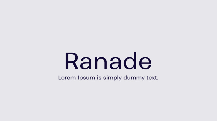 Ranade Font Family